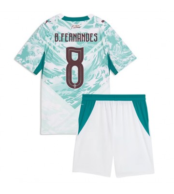 Portugal Bruno Fernandes #8 Udebanetrøje Børn VM 2026 Kortærmet (+ Korte bukser)